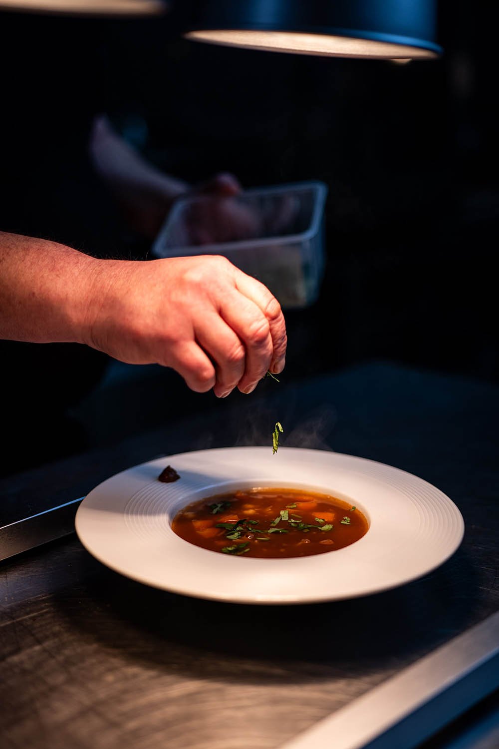 Soupe marocaine aux herbes fraîches